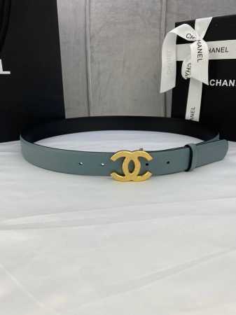 Width 3.0 Cm Chanel Imported Soft Calf Leather With Gold And Silver Sandblasted - Click Image to Close
