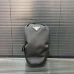 Prada canvas nylon chest bag crossbody shoulder bag real shot original fabric co