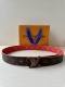 4.0 Wide Lv Dimension Sunset double-sided belt is made of Monogram coated canvas