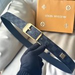 L0Uis Vuitt0N This season's new product, original belt for men, width 35mm, cust