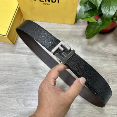 Fendl Fendi Width 40Mm Double-Sided Original Calfskin With Single Ruthenium Pall