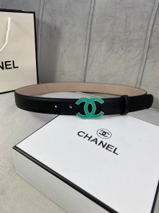 Width 3.0 Cm Chanel Classic Women's Belt New Design Smooth Lining With Satin-Fin
