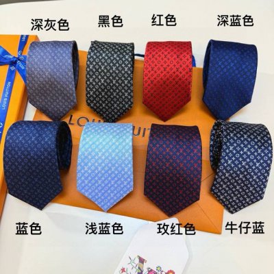 Men's Tie Collection L Logo Pattern Tie, rare Monogram Classic tie combines cla