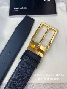 montblanc Montblanc width 3.5cm using top layer cowhide boutique pin buckle head