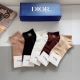5 pairs per box with packaging Dior new heat-pressed letter ribbed calf socks!