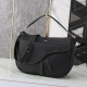Oversized Di.Or Saddle Shoulder Bag Crafted from Luxurious, Soft Grained Leather