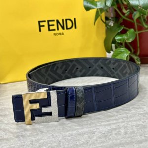 Fendi Same style as Fendi counters Width 4.0cm Double ring reversible belt Ff pr