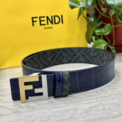 Fendi Same style as Fendi counters Width 4.0cm Double ring reversible belt Ff pr