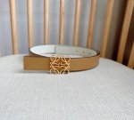 Loewe latest style belt width: 2.8cm Made of smooth cowhide double-sided belt wi