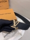 Special Men's Lv Louis Vuitton Belt Men's Classic Leather Belt With 316 Stainles