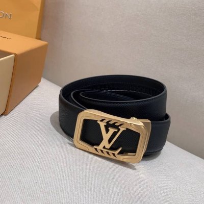 Louis Vuitton, Exclusive LV Belt Automatic Buckle Series, Steel Hardware, Exquis