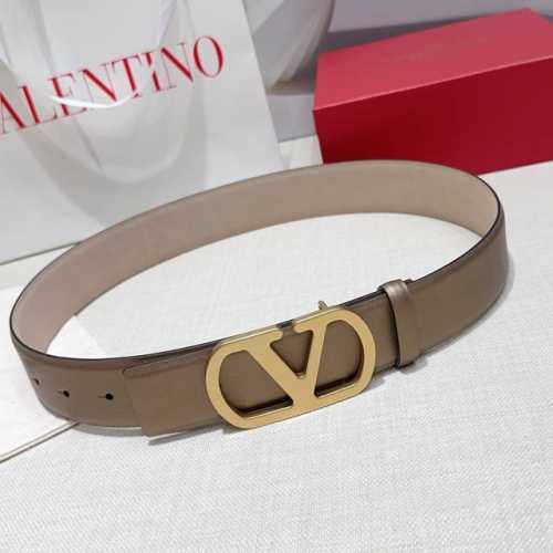 4.0Cm Valentino belt, double-sided first-layer imported cowhide, length: 75.80.8