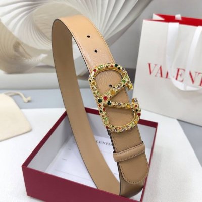 4.0Cm Valentino Belt, Double-Sided Top-Grain Calfskin, Length: 75Cm, 80Cm, 85Cm,
