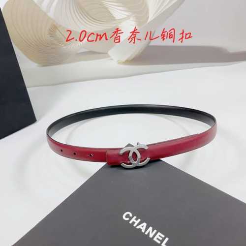 2.0 Cm Chanel Belt, Double-Sided Top-Grain Leather, Length: 75.80.85.90.95.100 C