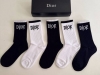 Special Dior women's knee-high socks, box of five, made of pure cotton, soft an