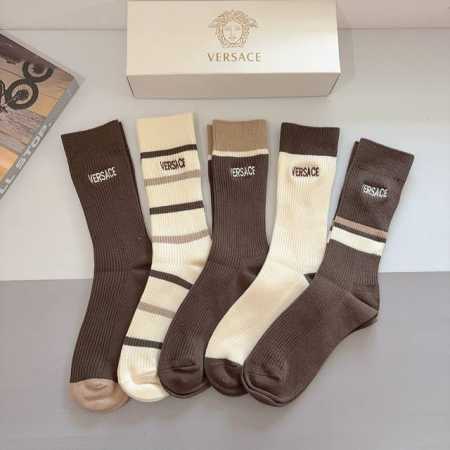 Five pairs per box with packaging Versace, a top European and American brand, d - Click Image to Close