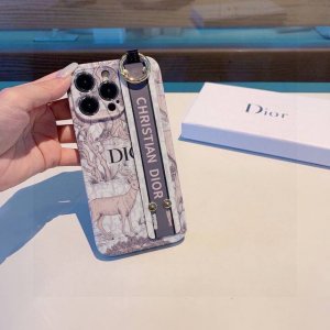 Today's new model. Dior wristband mobile phone case, Dior Forest Story straight