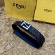 Picture Packaging +10 Fendi Boutique Same Style 4.0cm Wide Double Ring Reversibl