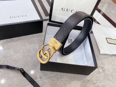 Gucci. Reversible. Gucci's new Interlocking G buckle, inspired by the brand's ic