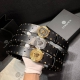 Versace width 4.0Cm New leather belt, decorated with the classic Versace Medusa