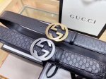 Original Gucci double-sided leather with exquisite hand-painted edges and fine