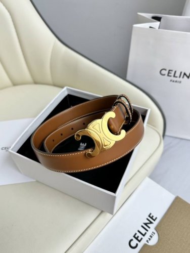 Celine Women's Original New Style Width: 2.5 Cm Premium Arc De Triomphe Copper B