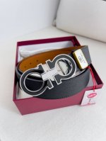 Product Name: Ferragamo Belt, Original Single Model: Hanging Buckle, Pure Copper