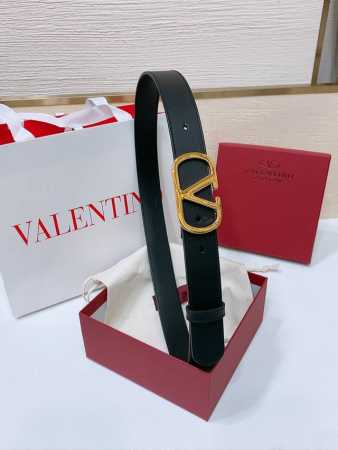 vlogo Signature Buckle Shiny Calfskin Belt - Swarovski Diamond Shiny Buckle - - Click Image to Close