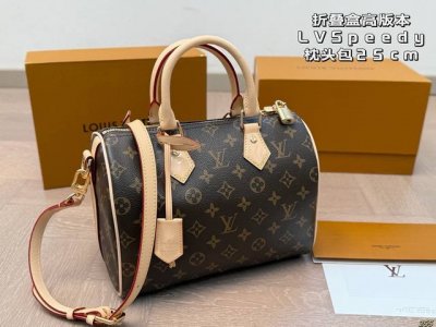 Folding box high version Lv Speedy pillow bag Lv new series pillow bag handbag,