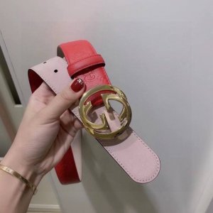 Gucci 3.8cm original Italian imported double-sided cowhide, the leather is delic