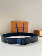 lv 4.0 Wide Shadow Belt Has The Classic Style Of Monogram Shadow Leather And