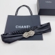 New 3.0Cm Chanel Elastic Belt With Full Diamond Buckle, Size 70.75.80.85.90