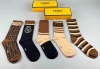 Special Fendi Fendi Lafayette new mid-calf socks, five pairs per box, with the c