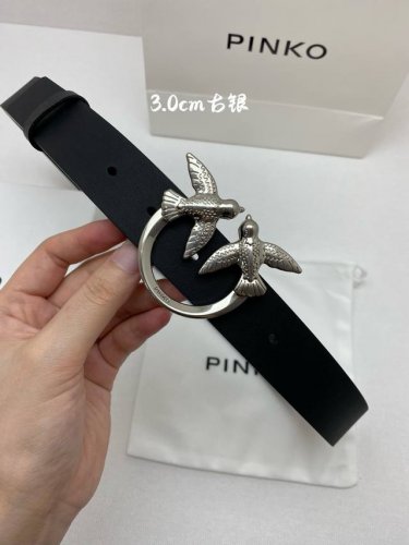 pinko's iconic logo has been reinterpreted and presented in a dazzling gold hue