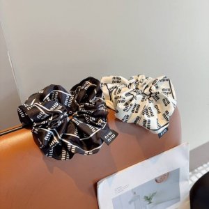 with packaging Miumiu Miu Miu imported large intestine rubber band, silk satin c