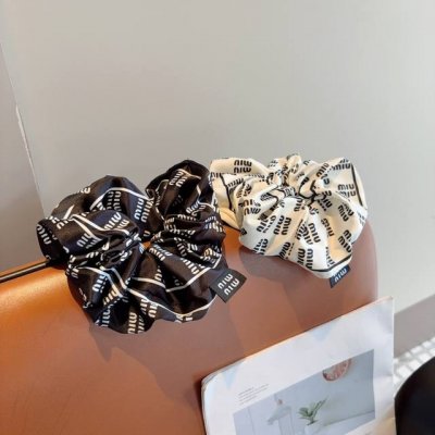 with packaging Miumiu Miu Miu imported large intestine rubber band, silk satin c