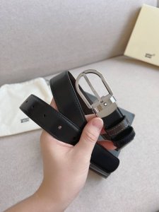 Wanbaojia - Original Order# Business Genuine Leather Automatic Buckle Belt Simpl