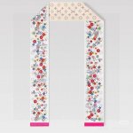 Lvx Murakami's tri-color white enamel makes a grand return L 100% mulberry silk