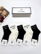 with packaging 5 pairs per box Chanel classic letter logo pure cotton short soc