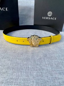 Width: 3.0 Cm Versace This Plain Weave Belt Features The Iconic Versace Medusa H