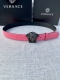 Width: 3.0 Cm Versace This Plain-Weave Belt Features The Iconic Versace Medusa H