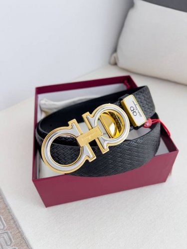 Product Name: Ferragamo Belt, Original Single Model: Hanging Buckle, Classic Pur