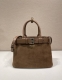 New Women's Bag 1Ba434 Suede DDD. This handbag features imported nubuck leather