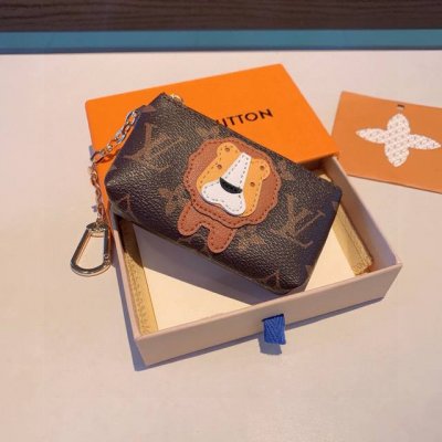 Exclusive new Lv cartoon old flower coin purse bag, classic old flower earphone