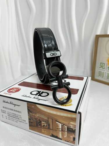 Product Name: Ferragamo Original Single Material: Original Single Cowhide Belt 1