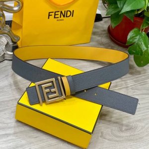 Fendl Fendi 40Mm Double-Sided Genuine Calf Leather With A Single Rhodium-Plated