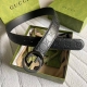 With Counter Packaging Box Gucci Belt Embossed Series, 3.8Cm Wide, Timeless Clas