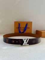 4.0 Wide Lv Pyramide This Is Not Mng Double-Sided Belt Makes The Monogram Pat