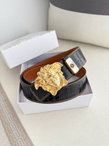 Product Name: Versace. Original Single Belt, Belt Model: Buckle, Classic Human H