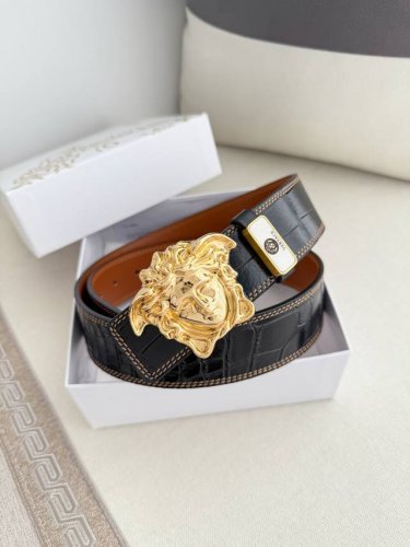 Product Name: Versace. Original Single Belt, Belt Model: Buckle, Classic Human H